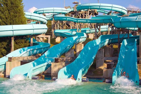 Kinder-Themen-Outdoor-Park Sport Spiele Wasserpark Design Glasfaser-Slide Set Erwachsene spielen
