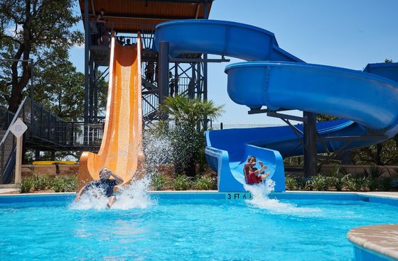 OEM Wasservergnügungspark Kinder Schwimmausrüstung Glasfaser Rutsche