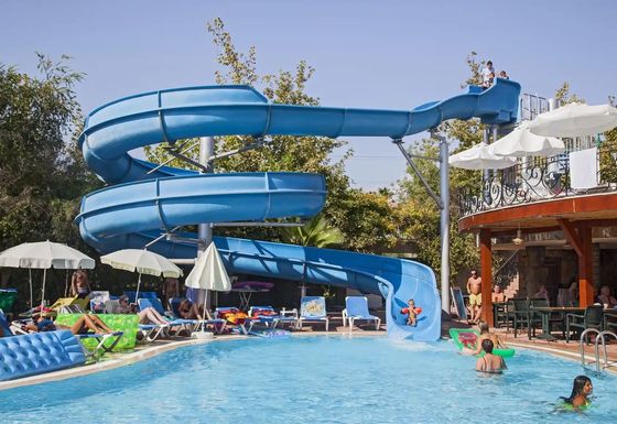 Wasservergnügungs-Themenpark Pool Glasfaser Rutsche für Kinder Spielen kundenspezifische Farbe