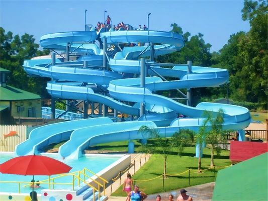 18.5Kw / Stunde Glasfaser Wasserrutsche Vergnügungspark Schwimmbad Ausrüstung