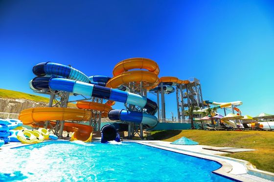 Ein guter Preis. 12 mm Dicke Glasfaser Wasserrutsche Außenwasserpark Spielgeräte für Schwimmbad Online