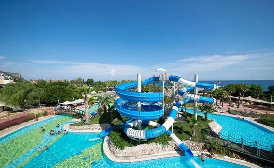 Ein guter Preis. 15m Höhe Glasfaser Pool Rutsche Wasserthema Splash Vergnügungspark Ausrüstung für Kinder Online
