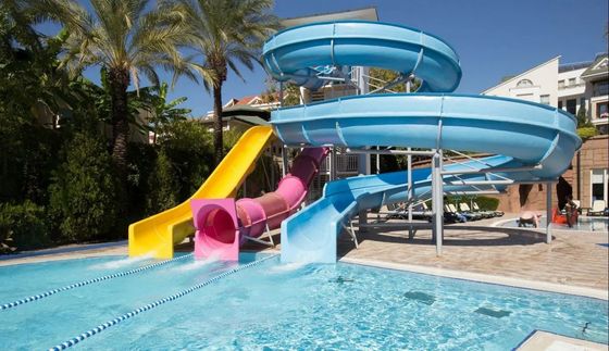 ODM Kinder-Wasserpark Spielfahrten Vergnügen Glasfaser-Rutsche zum Verkauf