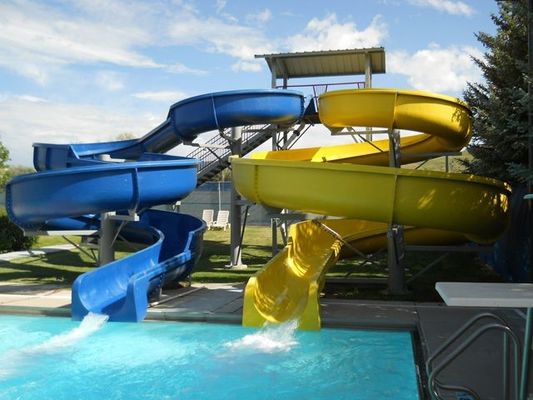 OEM Vergnügungspark Vergnügungsfahrt Wasser Glasfaserslide Kid für den Außenpool