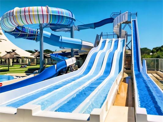Schwimmbad Große Erwachsene Glasfaser Rutsche Außenwasserpark Ausrüstung