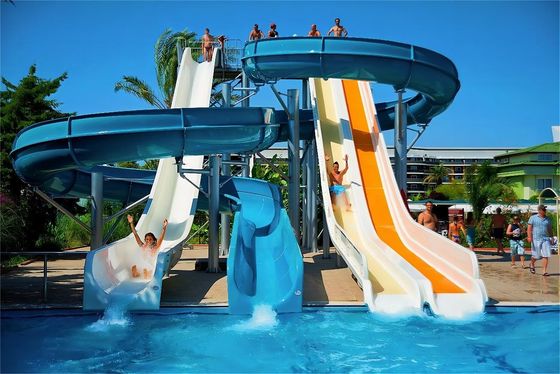 ODM Außenwasser-Spielgeräte Schwimmbad-Rutsche im Boden