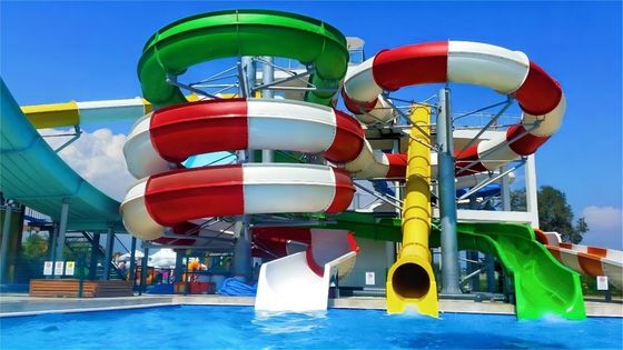 12 mm Dicke Glasfaser Pool Rutsche Wasser-Themenpark Ausrüstung Set