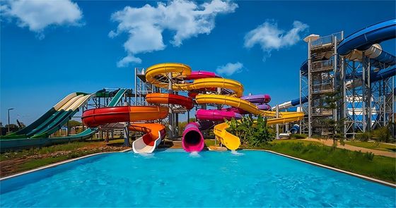 7m Breite Privatpool Wasserrutschen Kinder Vergnügungspark Spiele Amuse Ride