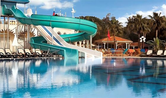 ODM Outdoor Kinder Wasserpark Spielplatz Spielgeräte Glasfaser Rutsche für Kinder