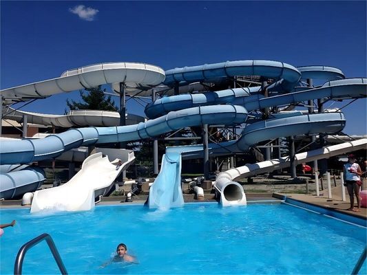 OEM Außen-Wasserpark Spielplatz Spiele Glasfaser Rutsche für Kinder