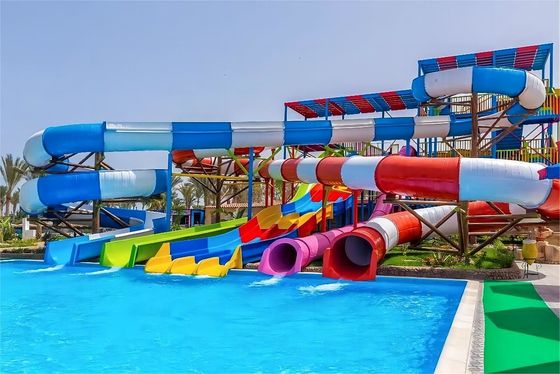 Glasfaser-Schleudern für den Außenwasserpark
