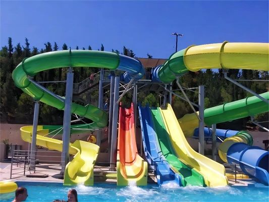 OEM-Wasservergnügungsgeräte Glasfaserslide für Vergnügungsparks