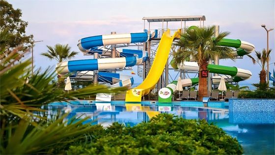 ODM Kaufen kommerzielle Kinder Spielplatz Wasserpool Glasfaser Rutsche aus China
