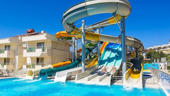 ODM Outdoor-Spielplatz Schwimmbad Glasfaser-Wasserrutsche für Erwachsene
