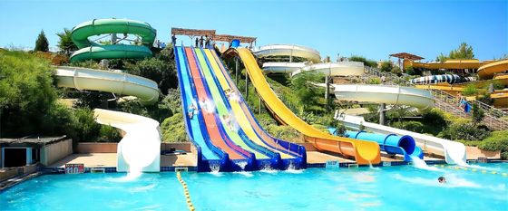 ODM Outdoor-Spielplatz Schwimmbad Glasfaser-Wasserrutsche für Erwachsene