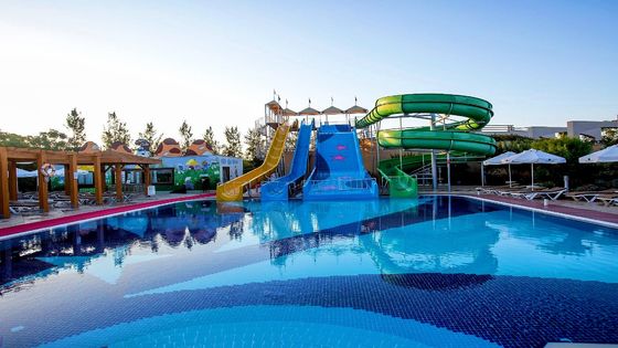Wasserspielpark Soft Play Ausrüstung Glasfaser Rutsche für Erwachsene