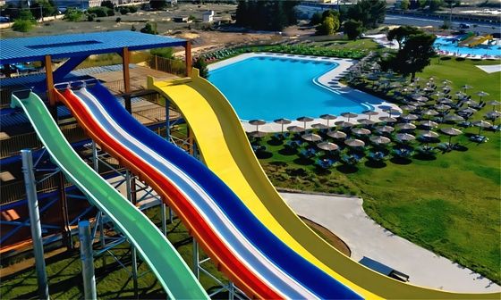 ODM Erwachsene Außen-Spielplatz Ausrüstung Pool Tube Wasserrutschen über dem Boden