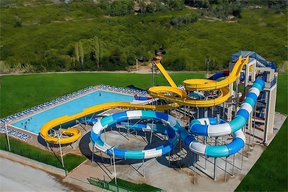 OEM Außen-Wasserpark Spielplatz Amusementfahrten Spielhaus Rutsche für Kinder