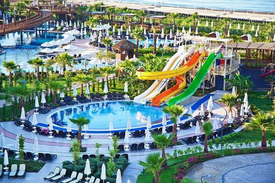 ODM Outdoor-Spielplatz Schwimmbad Spiele Ausrüstung Riesenspiralwasserrutschen Sets