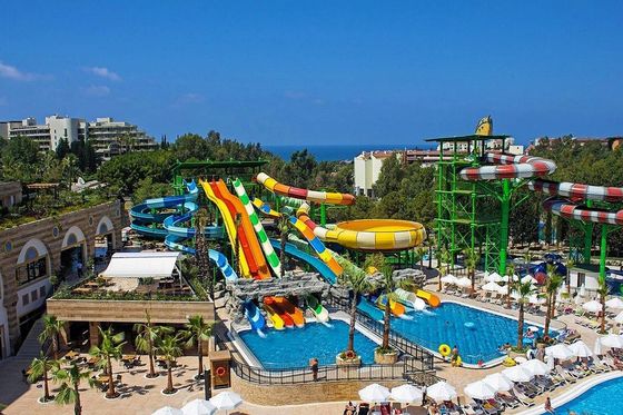 Freier Vergnügungspark Ride Schwimmbad Glasfaser Wasserrutsche