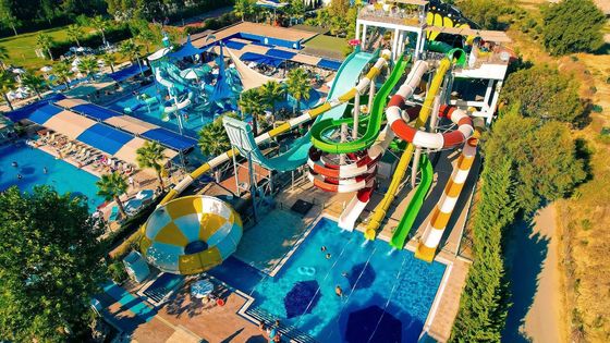 Kinder Vergnügungspark Wasserspiele Fahrgeschäfte Schwimmbad Glasfaser-Rutschen-Set