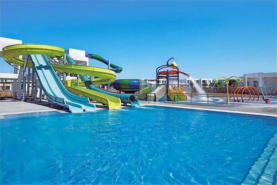 ODM Wasserpark Sport Spiele Ausrüstung Schwimmbad Glasfaser Rutsche