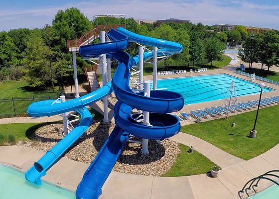 Kinder Schwimmbad Karneval Reise Glasfaser Wasserrutsche