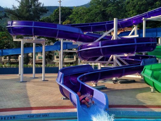 Vergnügungspark Wasserspiele Ausrüstung Glasfaserslide für Erwachsene