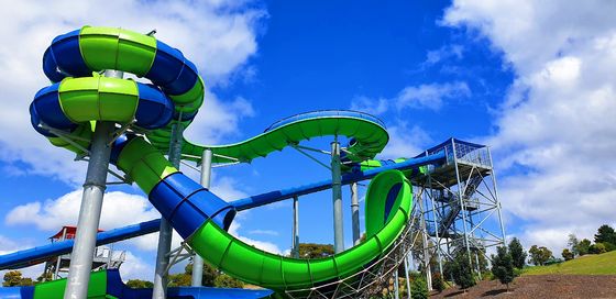 Outdoor-Kinder-Wassersplash-Park-Fahrten Schwimmbad Glasfaser-Rutsche für Erwachsene