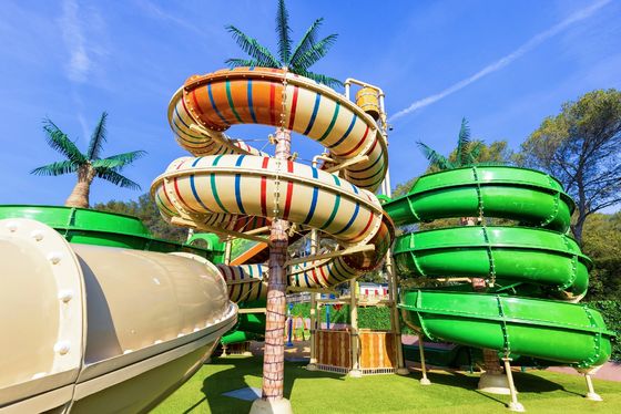 Ein guter Preis. Außenwasser-Spielplatz Ausrüstung Kinder Spiele Glasfaser-Rutsche Online