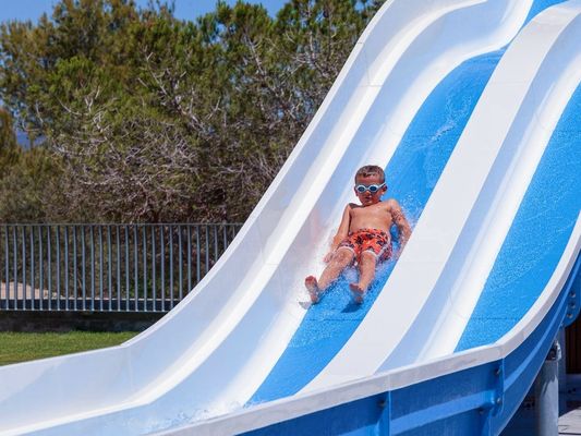 Freizeitvergnügen Wasserpark Spiele Ausrüstung Glasfaser Rutsche Für Schwimmbad