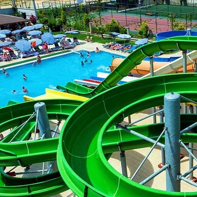 Vergnügungspark Erwachsene Schwimmbad Wasserausrüstung Kinder Glasfaser Rutsche