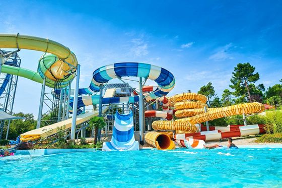 Wasserpark-Spielgeräte Glasfaser-Wasserrutsche für Kinder