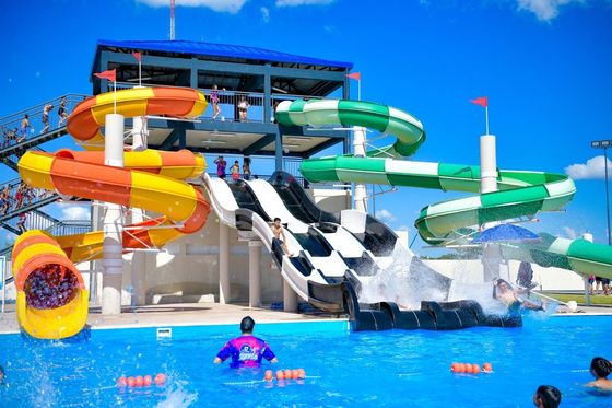 Ein guter Preis. Spaßliche Kinder-Wasser-Glasfaser-Rutsche für ein kommerzielles Schwimmbad Online