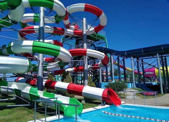 ODM Guangdong Dapeng Amusement Technology Co Ltd Park Pool Spiele Fahrt Kinderspielplatz Glasfaser Wasserrutsche