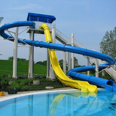 Wasserpark Spiele Design Glasfaser Schwimmbad Spielzeug Wasserrutsche Für Kinder