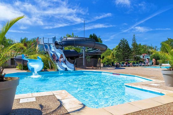 Gewerbliches Schwimmbad Wasserspiele Ausrüstung Glasfaser Rutsche Für Erwachsene