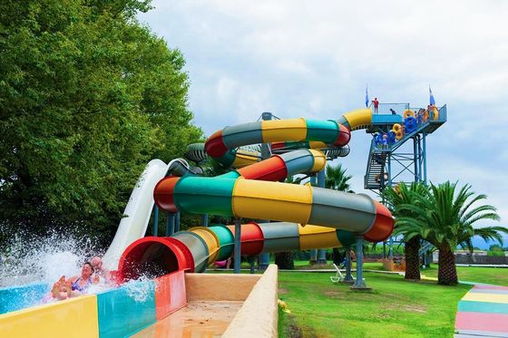 OEM Handelsgarten-Spielzentrum Wasserspiele Glasfaserslide für Kinder