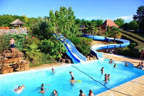 Ein guter Preis. Vergnügungspark Einrichtungen Wasserspiel Glasfaser Wasserrutsche 1 Person Reiter Online