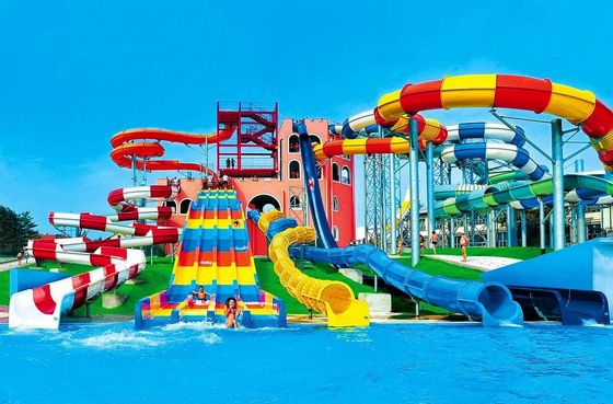 Wasserpark Aqua Play Profi-Wasserschleudern aus Glasfaser