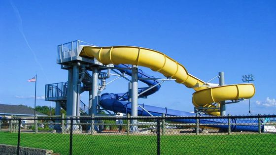 OEM Kinder-Wasserpark Spielplatz Schwimmbad Outdoor-Spiele Glasfaser-Rutsche