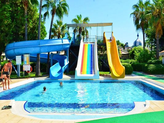 Außen-Wasser-Spielpark Kinder-Ausrüstung mit Glasfaser-Rutschen