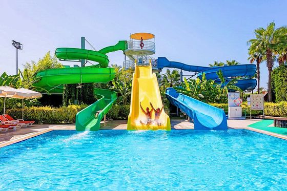 Ein guter Preis. Wasserpark Spiele Wasserunterhaltung Kinderspielgeräte Glasfaser-Rutschen-Set Online