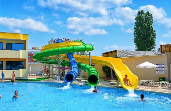 Wasser-Spielplatz Sport Schwimmbad Ausrüstung Spielzeug Glasfaser Tube-Slide