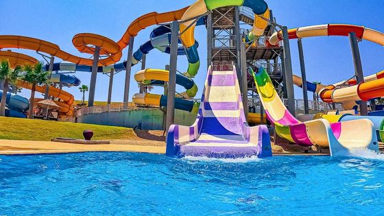Aussenkinder-Aqua-Vergnügungspark Schwimmbad Glasfaser Wasserrutsche Hersteller