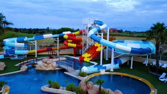 Schwimmbad Wasserspielgeräte Glasfaser Wasserrutsche für Erwachsene
