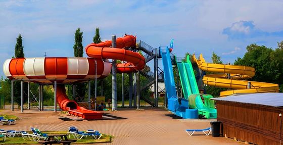Ein guter Preis. Wasserpark Kinder Vergnügen Schwimmbad Glasfaser Spiral Tube Bowl Slide Set Online