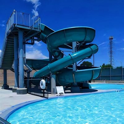 Wasserpark Glasfaser Schwimmbad Spielzeug Kinderspiel Glasfaser Rutsche
