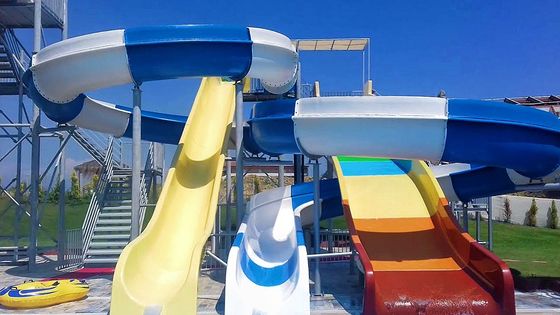 Outdoor-Spiel Wasserpark Ausrüstung Spielplatz Große Glasfaser Rutsche Für Kinder