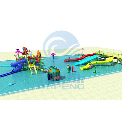 Ein guter Preis. Außenwasservergnügungspark Spielplatz Set Kinder Glasfaser-Rutschgruppe Online